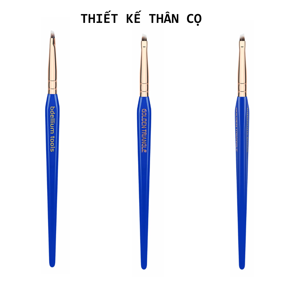 Cọ Mày Đầu Dẹt Siêu Mỏng Kẻ Liner Bdellium Tools Golden Triangle B760 Liner/Brow